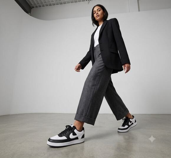 Nike Shoes - New Nike court vision low women’s 6.5 black & white